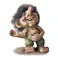 NyForm Troll ハッピートロール 人形 北欧妖精 BF241【別送品】