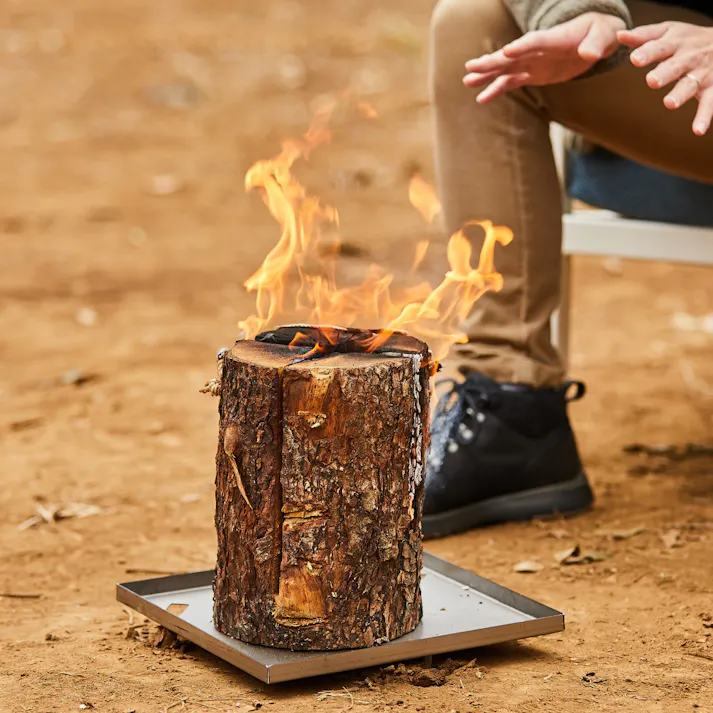 NorwegianStyle スウェーデントーチ台 30×30cm 焚火台 キャンプ アウトドア WB101【別送品】