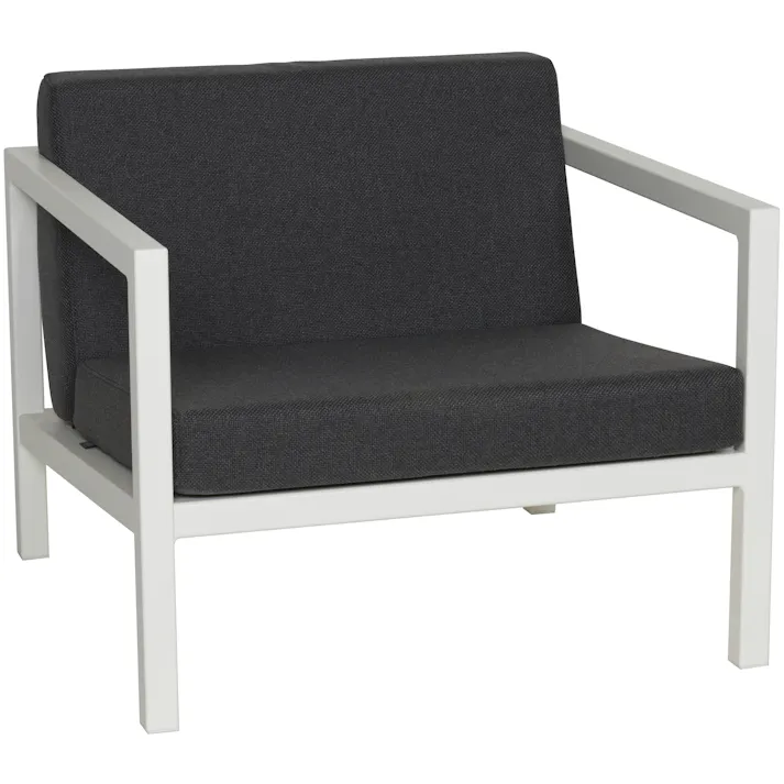 SUNDAYS ソファーフレーム 1人用(ホワイト)× ソファークッション(ブラック) 北欧 SD112131【別送品】