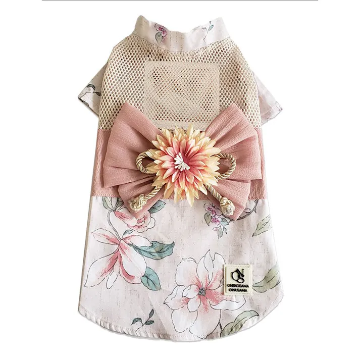 ONEKOSAMA OINUSAMA 浴衣 ペットウェア ピンク 7L【単品】 大型犬 洗える ons0019-pk-7L【別送品】