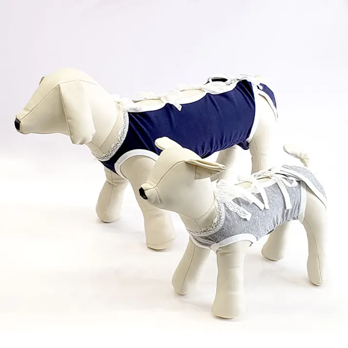 ONEKOSAMA OINUSAMA 獣医師監修 術後服 犬 猫 うさぎ 杢グレー XS ストレッチ素材 ons0024-mgr-XS【別送品】