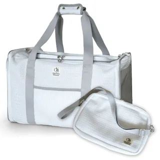 ONEKOSAMA OINUSAMA 2WAY ペットボストンキャリー 猫 犬 ペットキャリー ホワイト お手入れ簡単 軽量 通気性 ons0031-wh【別送品】