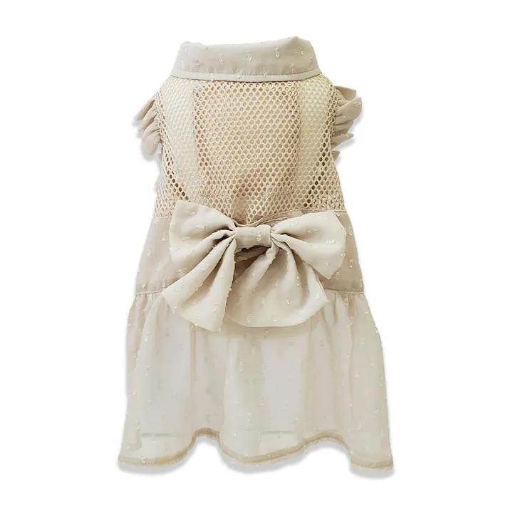 ONEKOSAMA OINUSAMA 空調ペット服 サンドレス ドビーシフォン アイボリー M【ファン1個】 小型犬 ons0032set-ons0093cfiv-M【別送品】