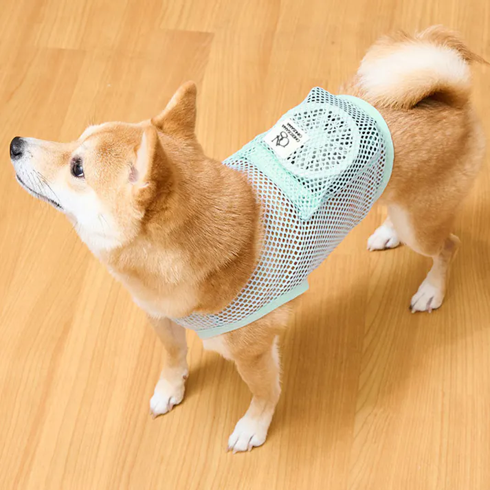 ONEKOSAMA OINUSAMA 空調 ペット服 COOL DOG ブルー 4L【ファン2個】 中型犬 ons0032set-ons0101bl-4L【別送品】