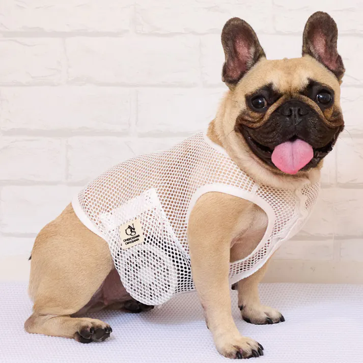 SWEET MOMMY ONEKOSAMA OINUSAMA 空調ペット服 COOL DOG ホワイト S【ファン1個】 ons0032set-ons0101wh-S【別送品】