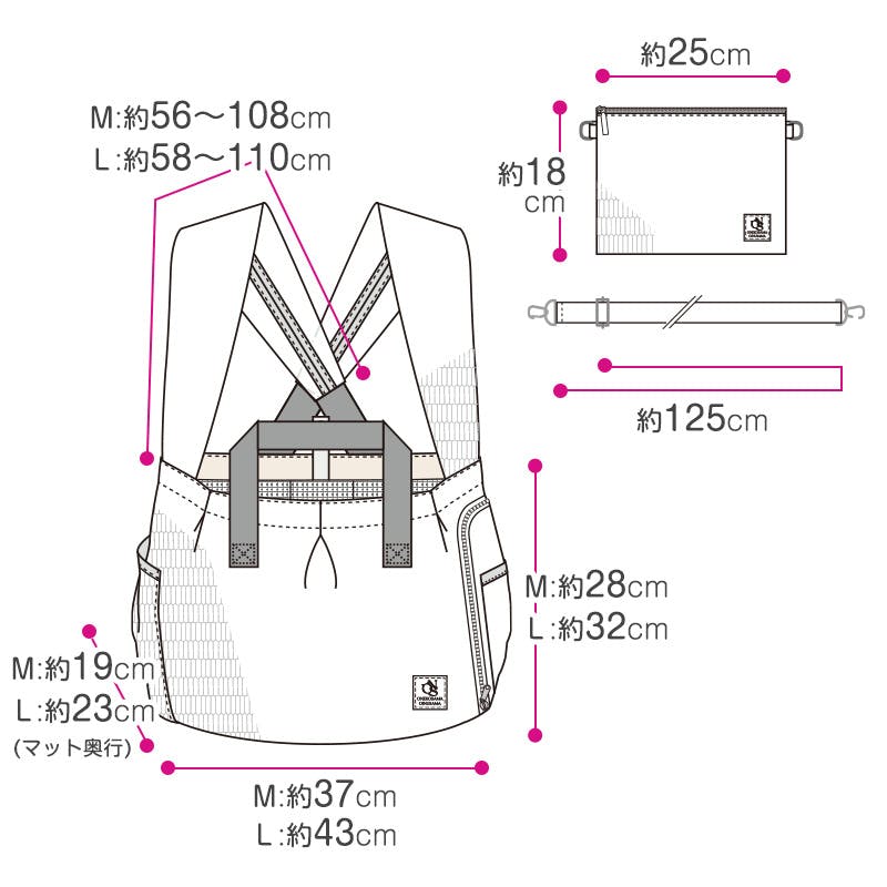 マルチペットスリング Ｌサイス ONEKOSAMA OINUSAMA ONEKOSAMA OINUSAMA ペット用 マルチスリング 猫 犬 ペット