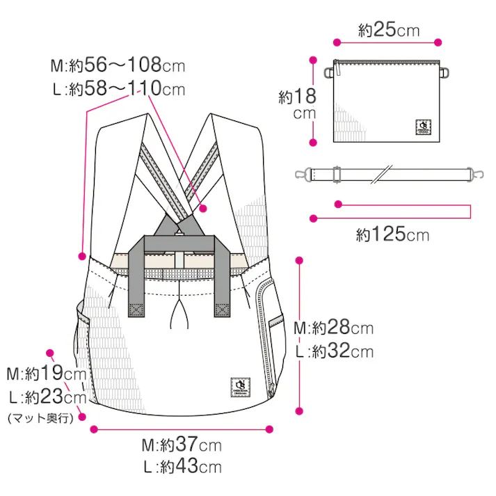 ONEKOSAMA OINUSAMA ペット用 マルチスリング 猫 犬 ペットキャリー ブラック M お手入れ簡単 軽量 メッシュ素材 ons0042-bk-M【別送品】