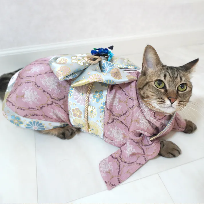 ONEKOSAMA OINUSAMA 振袖 着物風 ペットウェア ピンク 9L 大型犬 洗える ons0057-pk-9L【別送品】