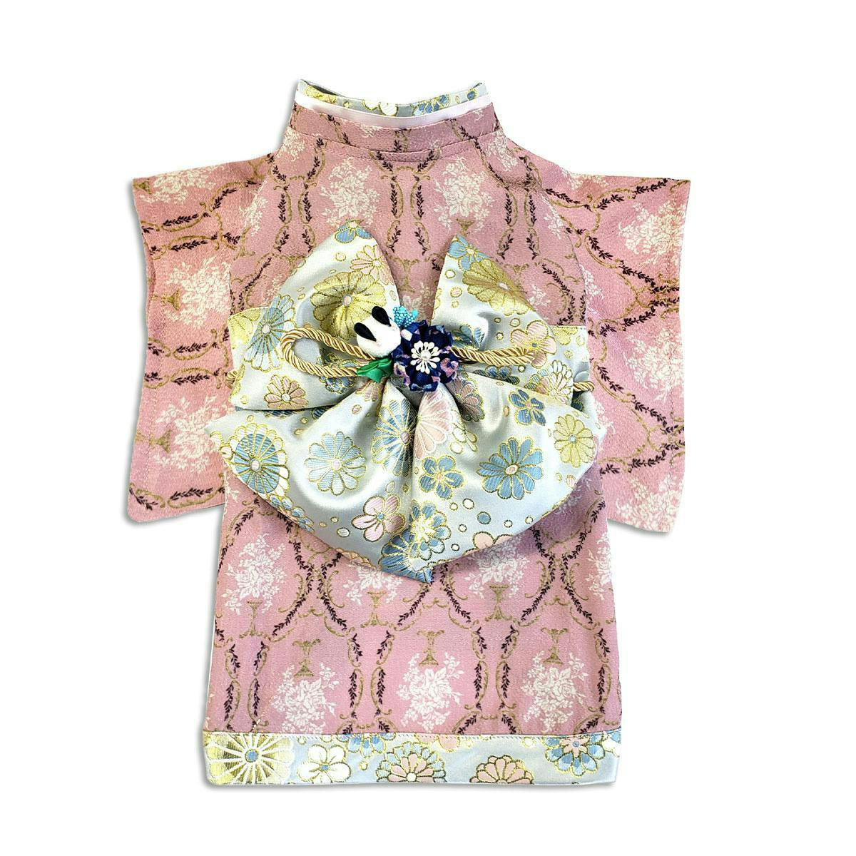 ONEKOSAMA OINUSAMA 振袖 着物風 ペットウェア ピンク M 小型犬 洗える ons0057-pk-M【別送品】