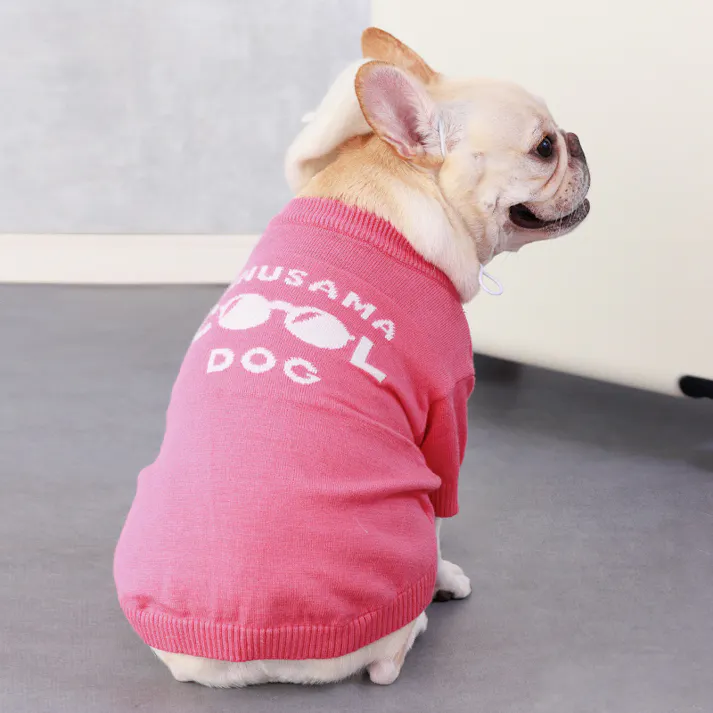 ONEKOSAMA OINUSAMA ドッグ ニットウエア 犬 ピンク L 小型犬 洗える 伸縮性 ons0060-pk-L【別送品】