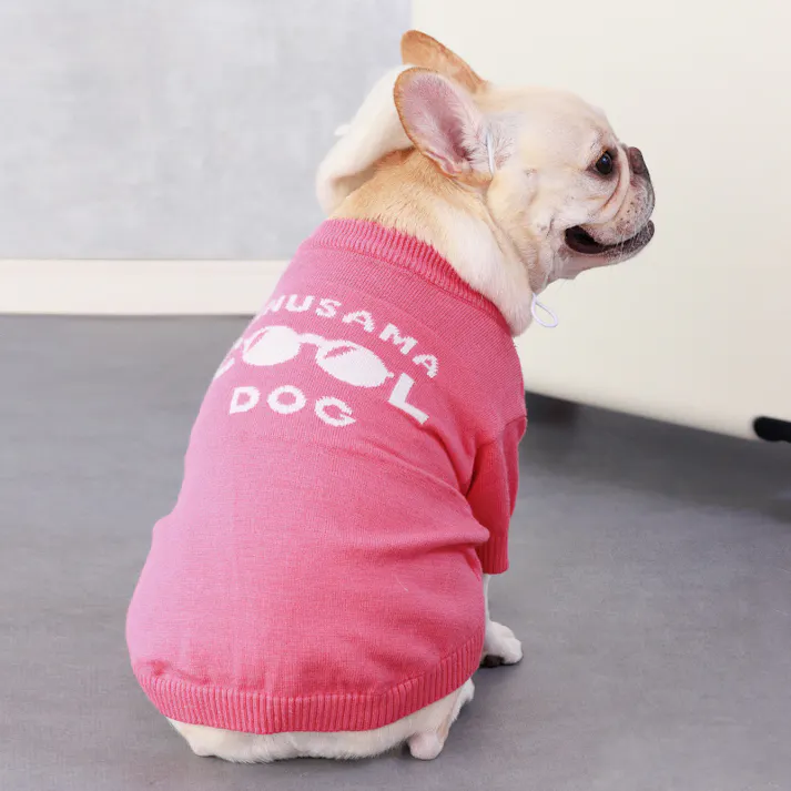 ONEKOSAMA OINUSAMA ドッグ ニットウエア 犬 ピンク M 小型犬 洗える 伸縮性 ons0060-pk-M【別送品】