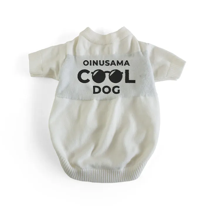 ONEKOSAMA OINUSAMA ドッグ ニットウエア 犬 ホワイト 3L 小型犬 洗える 伸縮性 ons0060-wh-3L【別送品】