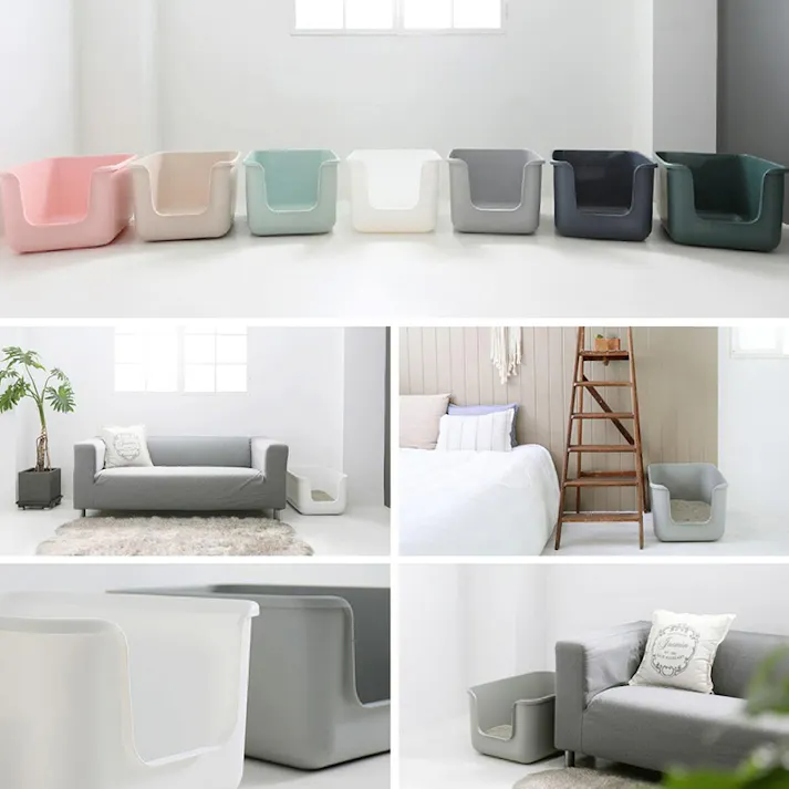 ONEKOSAMA OINUSAMA インテリア 猫トイレ BEAUTY ベージュ 抗菌素材 耐久性 入口低め ons0064-be【別送品】