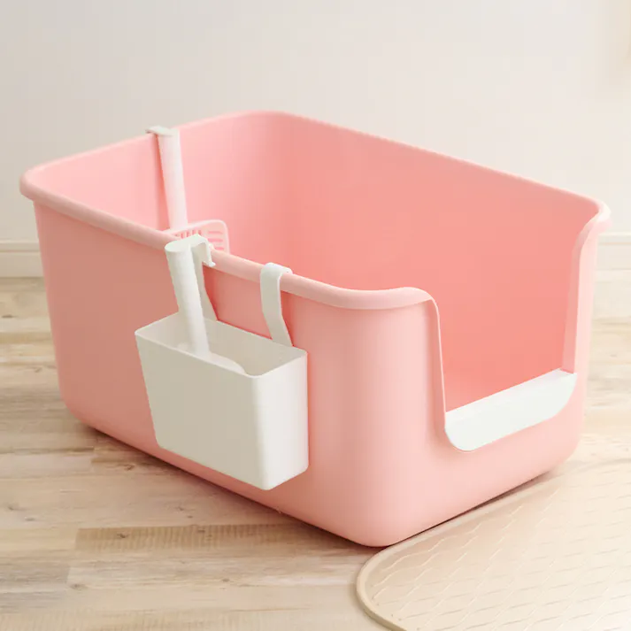 ONEKOSAMA OINUSAMA インテリア 猫トイレ BEAUTY ピンク 抗菌素材 耐久性 入口低め ons0064-pk【別送品】