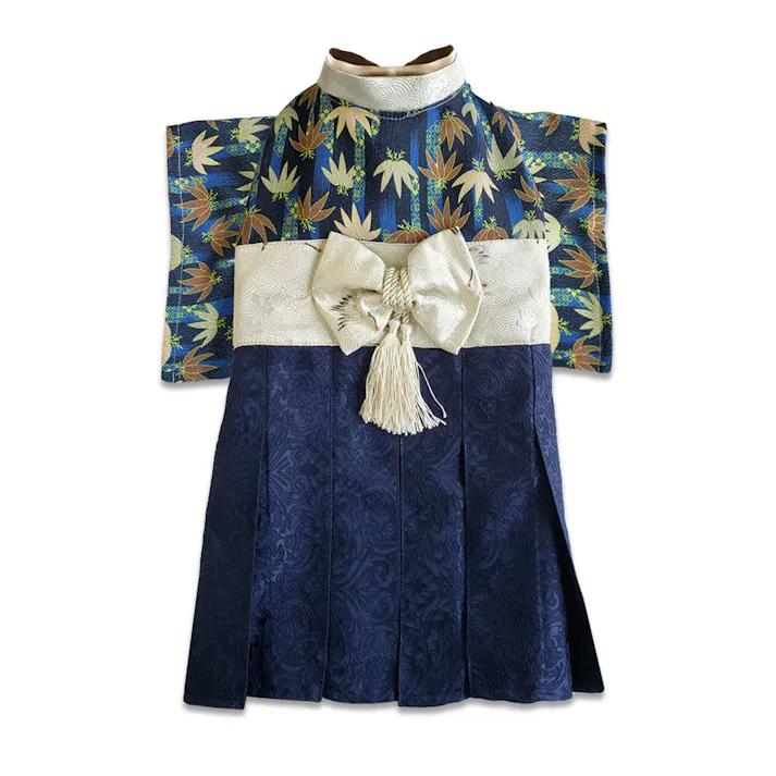 SWEET MOMMY ONEKOSAMA OINUSAMA 袴風 着物 ペットウェア 竹ネイビー 7L ons0082-banboonv-7L【別送品】