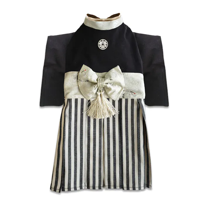 ONEKOSAMA OINUSAMA 袴風 着物 ペットウェア ブラック 6L 大型犬 洗える ons0082-bk-6L【別送品】