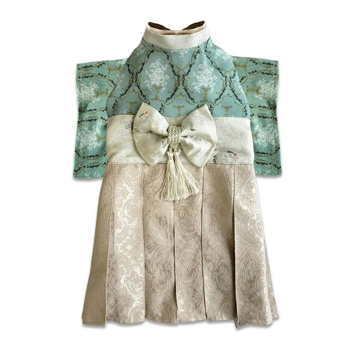 ONEKOSAMA OINUSAMA 袴風 着物 ペットウェア グリーン 8L 大型犬 洗える ons0082-green-8L【別送品】