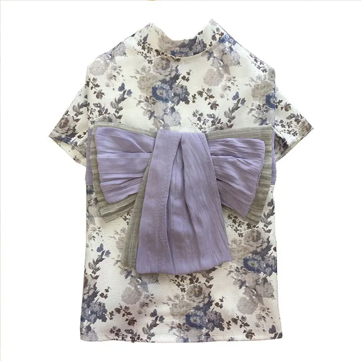 ONEKOSAMA OINUSAMA DESIGNERS GUILD 浴衣 ペットウェア 花柄 ブルー 6L 大型犬 洗える ons0102-bl-6L【別送品】