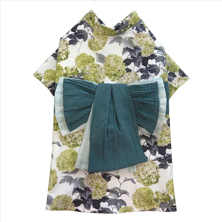 SWEET MOMMY ONEKOSAMA OINUSAMA DESIGNERS GUILD 浴衣 ペットウェア 花柄 グリーン 6L ons0102-green-6L【別送品】