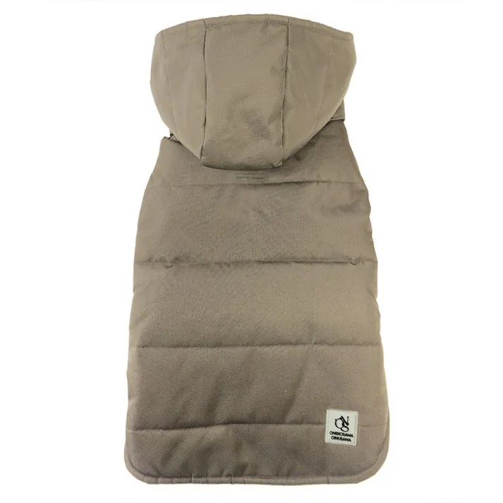 ONEKOSAMA OINUSAMA ファイバーダウンベスト 撥水加工/グレージュ/L-2L 小型犬 洗える 防寒 ons0109-gre-L-2L【別送品】