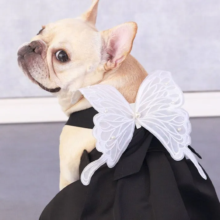 ONEKOSAMA OINUSAMA ちょうちょの羽 ペットアクセサリー/ホワイト おしゃれ アクセサリー ons0114-wh【別送品】