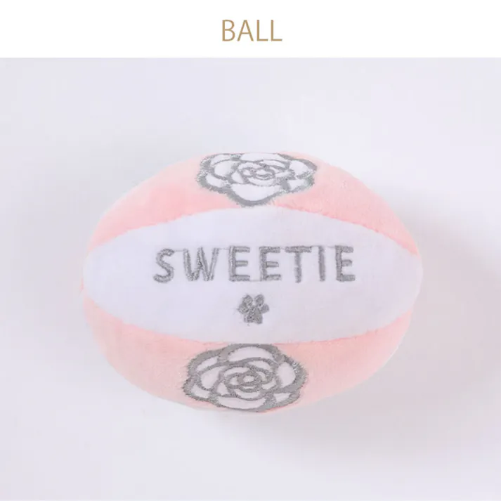 SWEET MOMMY ONEKOSAMA OINUSAMA ペット用おもちゃ ボール型 ピンク ons0062-pk【別送品】