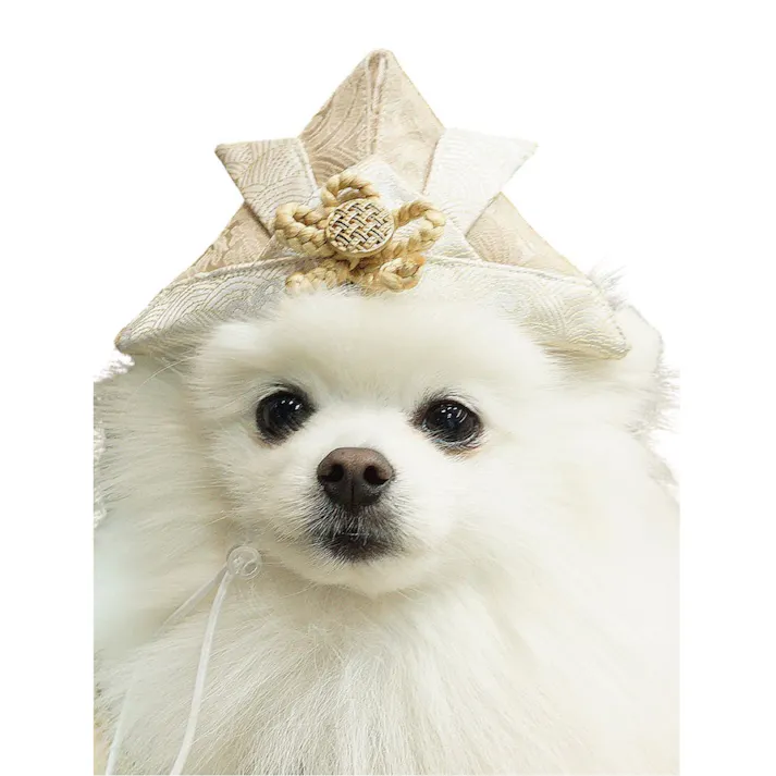 ONEKOSAMA OINUSAMA ペット用兜 ベージュ おしゃれ アクセサリー ons0087-be【別送品】