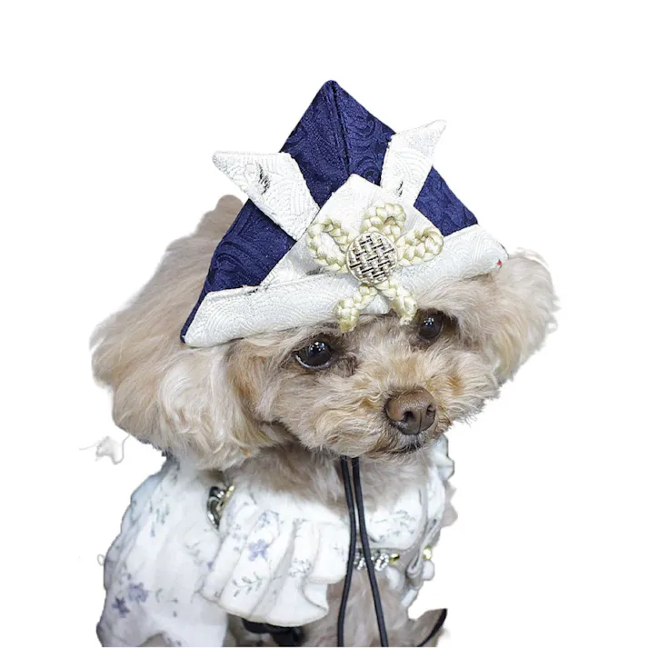 ONEKOSAMA OINUSAMA ペット用兜 ネイビー おしゃれ アクセサリー ons0087-nv【別送品】