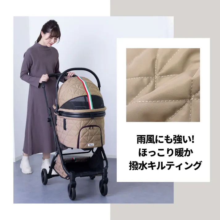 ONEKOSAMA OINUSAMA ペットカート Ricordo メッシュ ブラック 軽量 折りたたみ式 3WAY ons0092-bk【別送品】