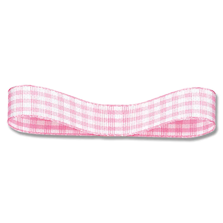 HEIKO シモジマ ギンガムリボン 14×30 Nピンク 1巻×10 001424701(CDC)【別送品】