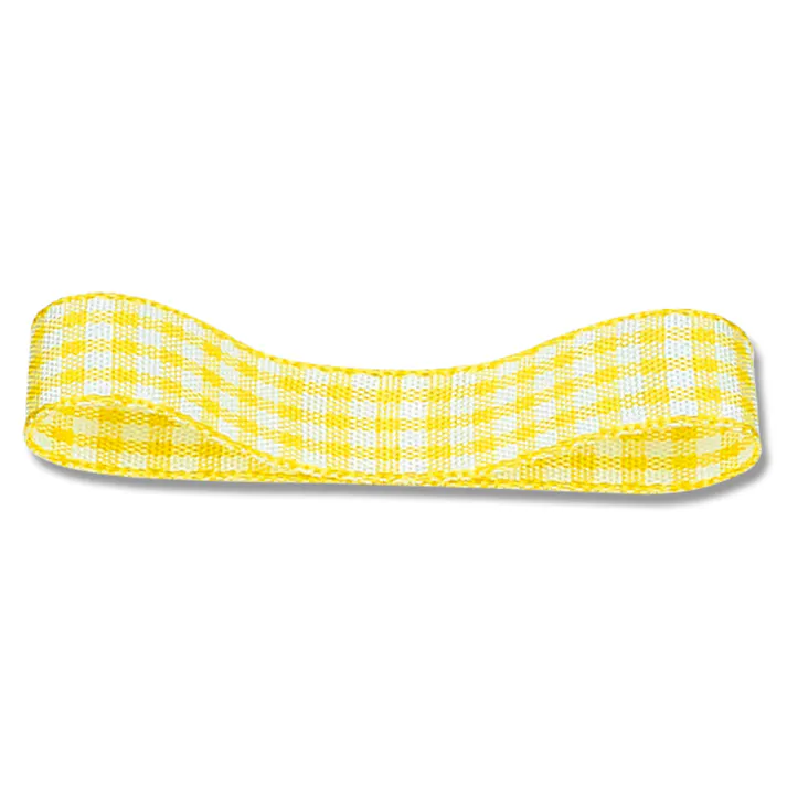 HEIKO シモジマ ギンガムリボン 14×30 Nキイロ 1巻×10 001424705(CDC)【別送品】