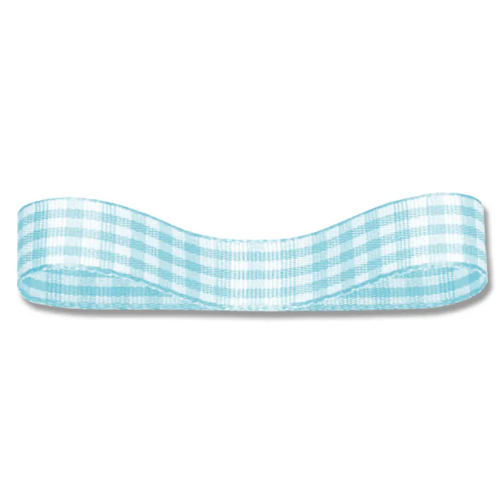 HEIKO シモジマ ギンガムリボン 14×30 Nミズ 1巻×10 001424707(CDC)【別送品】