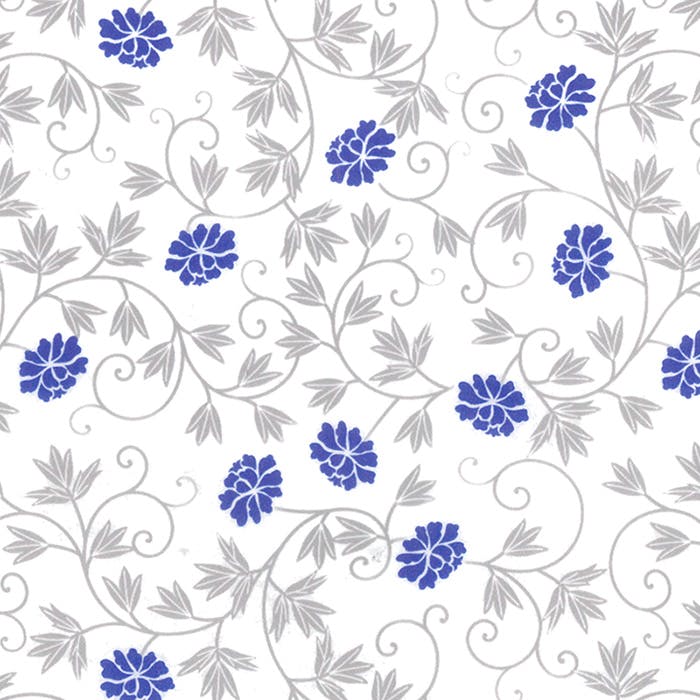 HEIKO シモジマ 包装紙 半才並口 なごり花 藍 100枚入×10 002200302(CDC)【別送品】