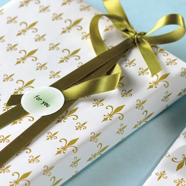 HEIKO シモジマ 包装紙 全判 マドンナリリー 金 100枚入×5 002351200(CDC)【別送品】