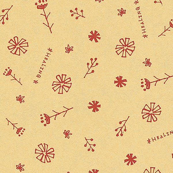 HEIKO シモジマ 包装紙 ハトロン判 半才 ハーブフラワー R 50枚×10 002400510(CDC)【別送品】