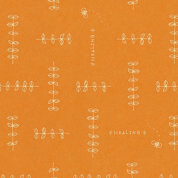 HEIKO シモジマ 包装紙 ハトロン判 半才 ハーブリーフ OR 50枚×10 002400520(CDC)【別送品】