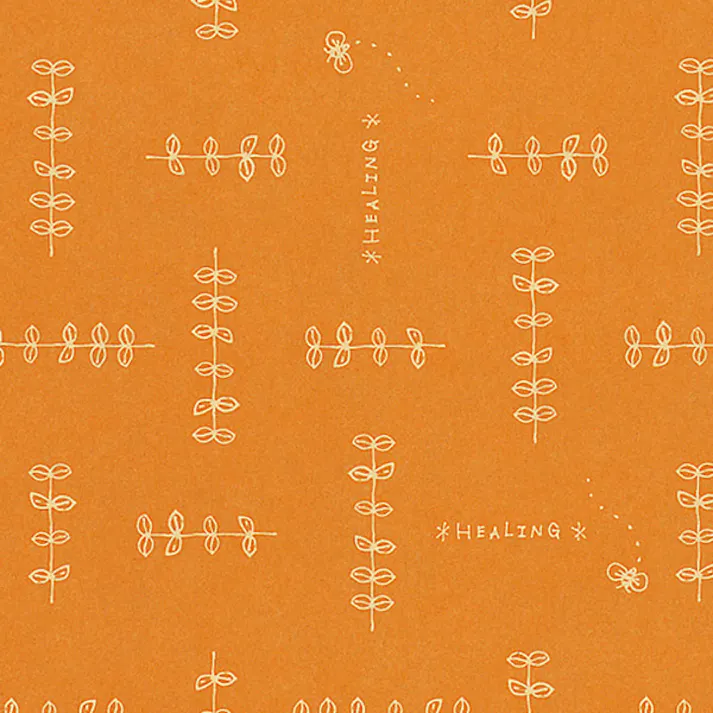 HEIKO シモジマ 包装紙 ハトロン判 半才 ハーブリーフ OR 50枚×10 002400520(CDC)【別送品】