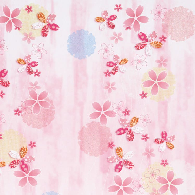 HEIKO シモジマ 包装紙 半才 花衣 50枚×10 002401744(CDC)【別送品】