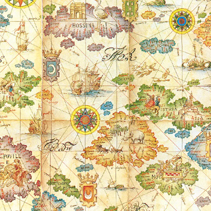 HEIKO シモジマ 包装紙 半才 コンパス 50枚×10 002403022(CDC)【別送品】