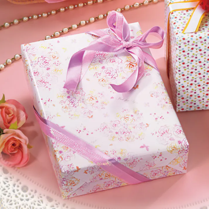 HEIKO シモジマ 包装紙 半才 シャーベットローズ P 50枚×10 002410963(CDC)【別送品】