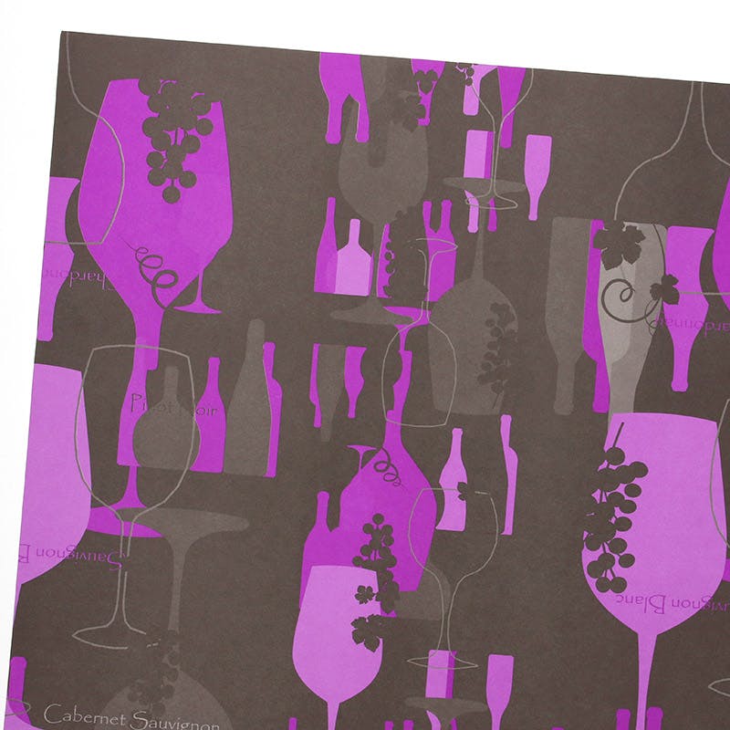 HEIKO シモジマ 包装紙 半才 ヴァンルージュ 50枚×10 002416000(CDC)【別送品】