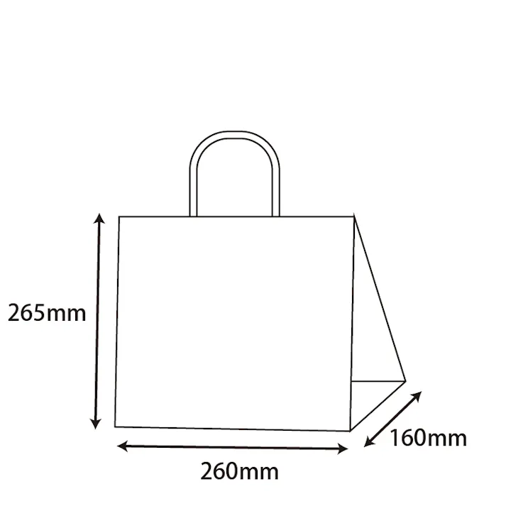 HEIKO シモジマ スムースバッグ 26-16 未晒無地 25枚×8 003155597(CDC)【別送品】