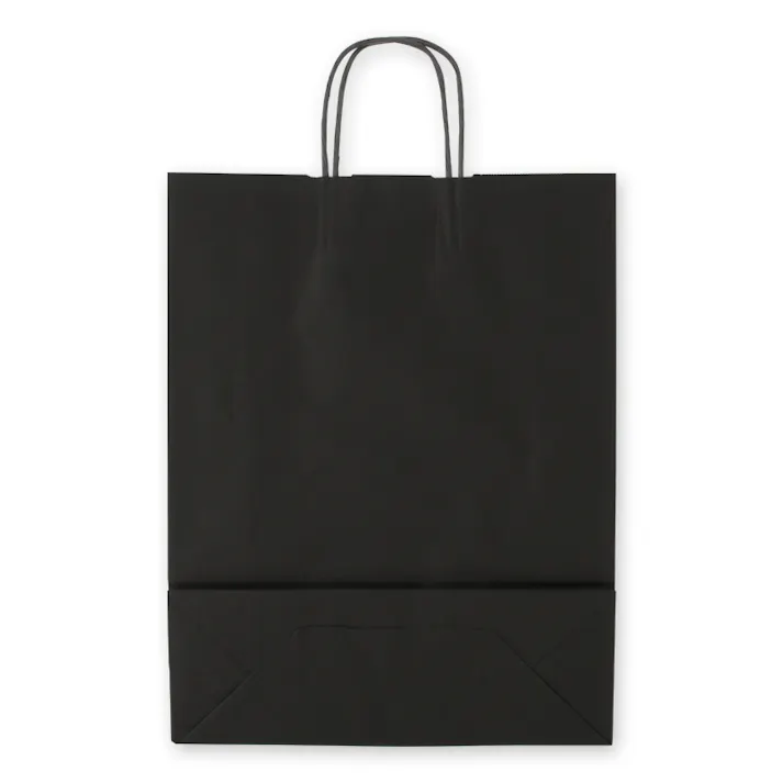 HEIKO シモジマ 25チャームバッグ 2才 黒無地 50枚×4 003217000(CDC)【別送品】