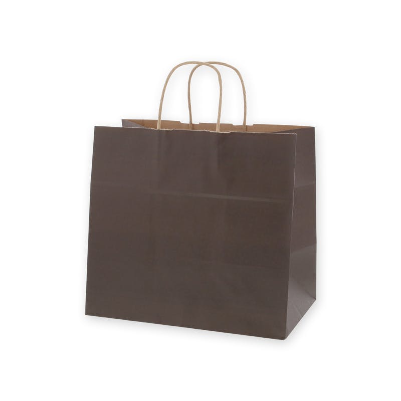 HEIKO シモジマ 25チャームバッグ 32-4 未晒 焦茶C 50枚×4 003268706(CDC)【別送品】