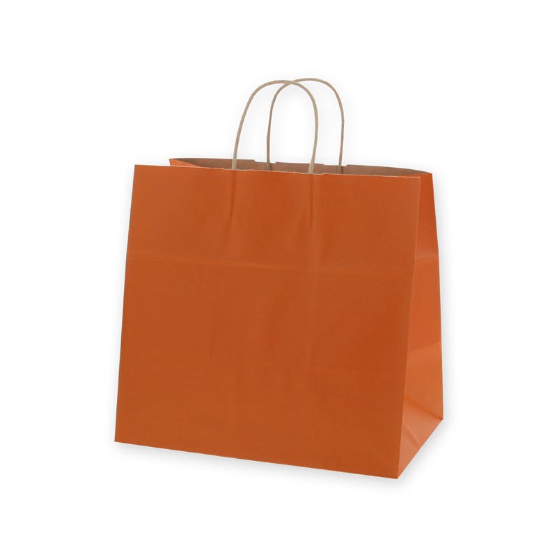 HEIKO シモジマ 25チャームバッグ 34-1 未晒 オレンジC 50枚×4 003269411(CDC)【別送品】