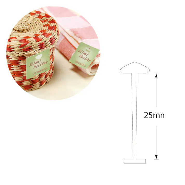 HEIKO シモジマ ヘイコー タグピン 細 25mm 1箱×10 003738802(CDC)【別送品】