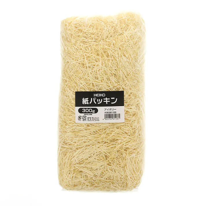 HEIKO シモジマ 紙パッキン300g アイボリー 1袋×18 003801300(CDC)【別送品】