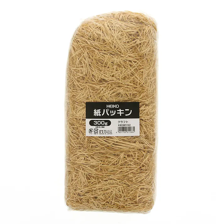 HEIKO シモジマ 紙パッキン300g クラフト 1袋×18 003801302(CDC)【別送品】