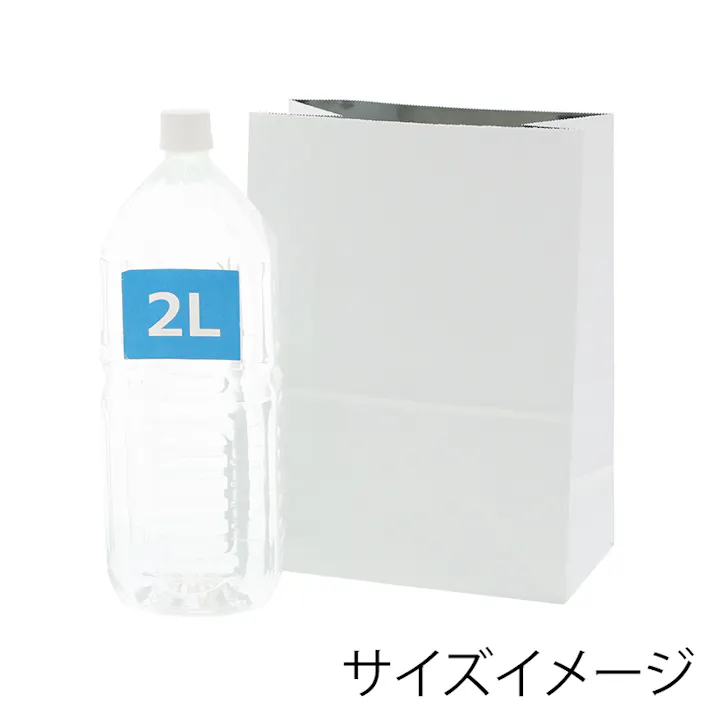 HEIKO シモジマ 紙製保冷角底袋 M 白 25枚×8 004023200(CDC)【別送品】