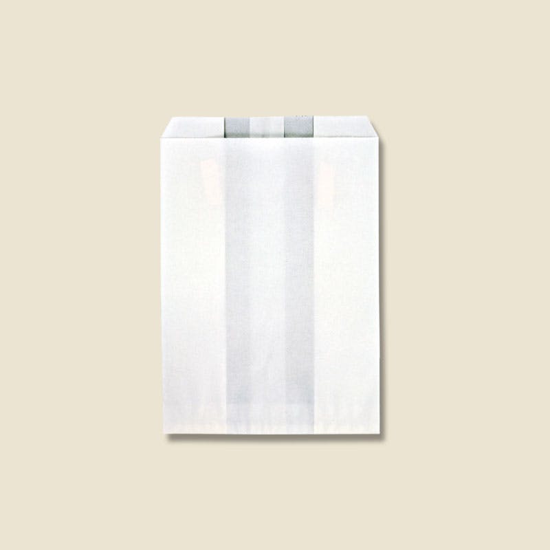 HEIKO シモジマ 耐油ガゼットパック 小 白無地 100枚×40 004164100(CDC)【別送品】